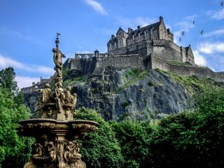 A Castle On Top Of Edinburgh Castle